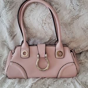 New soft pink faux leather purse